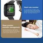 New Metallic Bluetooth Waterproof Wristband Sport Heart Rate Monitor Smartwatch For Android IOS - RAPBLUE