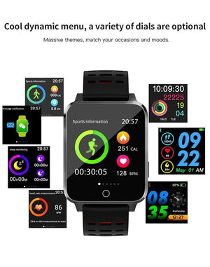 New IP68 Waterproof Android Smart Watch Bluetooth Wristband Heart Rate Pedometer Smartwatch For iPhone Android - RAPBLUE