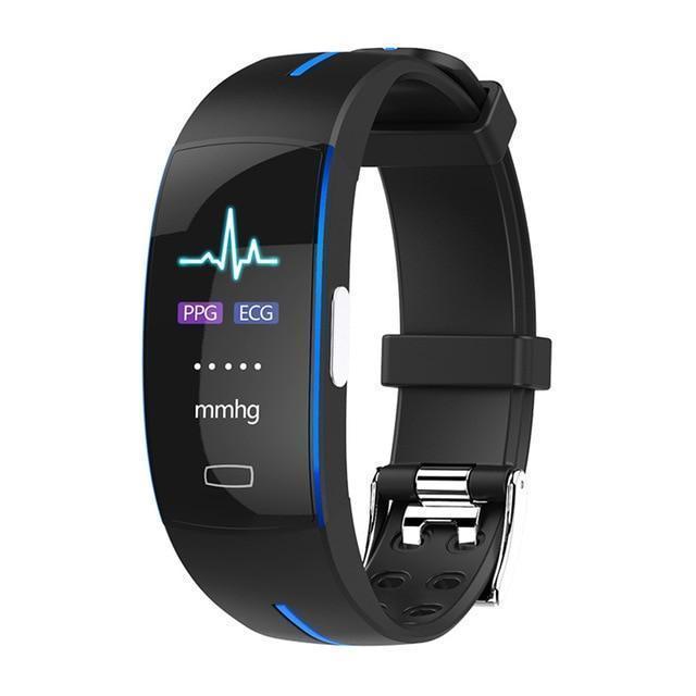 Blood Pressure Smart Band Heart Rate Bracelet Fitness Tracker Watch Intelligent Wristband - RAPBLUE