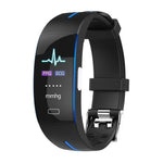 Blood Pressure Smart Band Heart Rate Bracelet Fitness Tracker Watch Intelligent Wristband - RAPBLUE