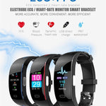 Blood Pressure Smart Band Heart Rate Bracelet Fitness Tracker Watch Intelligent Wristband - RAPBLUE