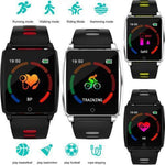 New IPS Large Screen Multi-Sport Fitness Smart Watch Activity Tracker Heart Rate Blood Pressure Wristband For iOS Android - RAPBLUE