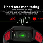 New IPS Large Screen Multi-Sport Fitness Smart Watch Activity Tracker Heart Rate Blood Pressure Wristband For iOS Android - RAPBLUE