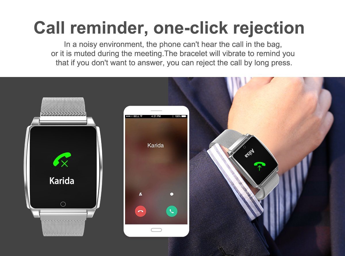 New IPS Large Screen Multi-Sport Fitness Smart Watch Activity Tracker Heart Rate Blood Pressure Wristband For iOS Android - RAPBLUE