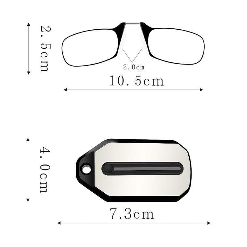 Portable Folding Reading Glasses - RAPBLUE