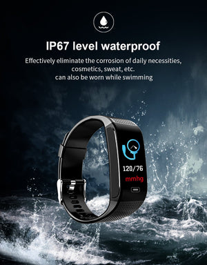 Heart Rate Smart watch Monitor IP67 Wrist Watch Fitness Bracelet Tracker Pedometer For iPhone Androids - RAPBLUE