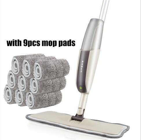 360 Degree Spray Floor Mop with Reusable Microfiber Pads - RAPBLUE