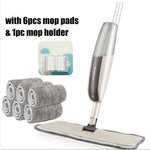 360 Degree Spray Floor Mop with Reusable Microfiber Pads - RAPBLUE