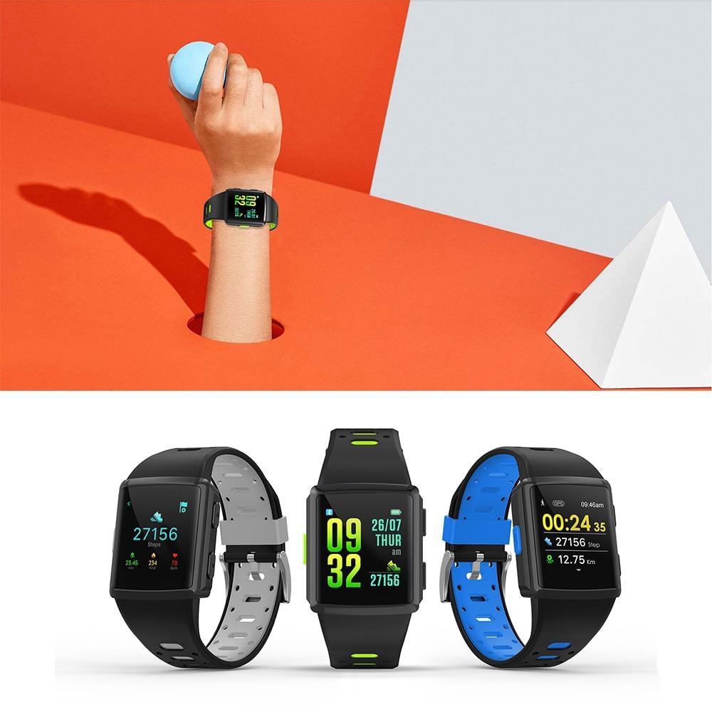 New Sport Smart Watch GPS IP68 Waterproof Heart Rate Monitoring Full Touch Screen Smartwatch For iPhone Android - RAPBLUE