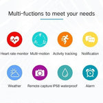 New Sport Smart Watch GPS IP68 Waterproof Heart Rate Monitoring Full Touch Screen Smartwatch For iPhone Android - RAPBLUE