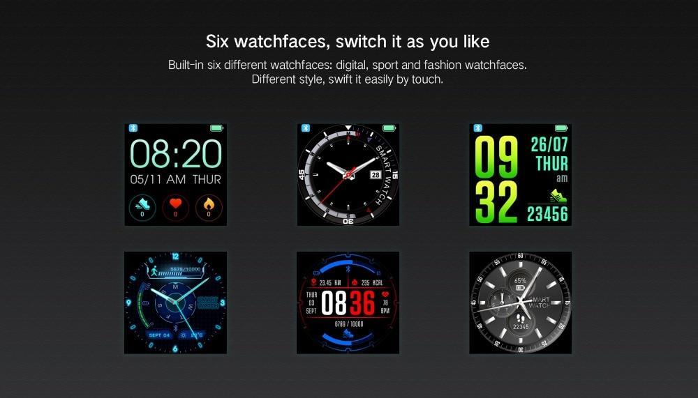 New Sport Smart Watch GPS IP68 Waterproof Heart Rate Monitoring Full Touch Screen Smartwatch For iPhone Android - RAPBLUE