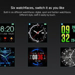 New Sport Smart Watch GPS IP68 Waterproof Heart Rate Monitoring Full Touch Screen Smartwatch For iPhone Android - RAPBLUE