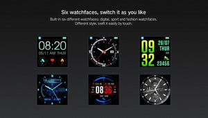 New Sport Smart Watch GPS IP68 Waterproof Heart Rate Monitoring Full Touch Screen Smartwatch For iPhone Android - RAPBLUE