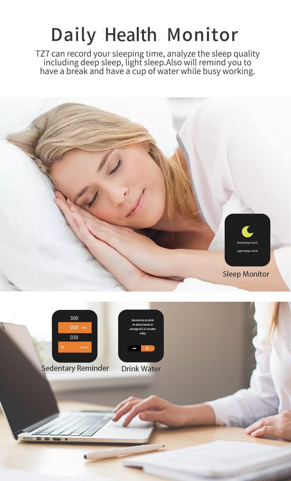 New Smart Watch Bluetooth Call Heart Rate Blood Pressure Blood Oxygen Monitor Smartwatch For iPhone Android - RAPBLUE