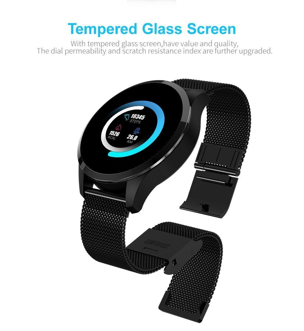 New Waterproof Fitness Tracker Smart Watch Heart Rate Blood Pressure Monitor Smartwatch For iPhone Android - RAPBLUE