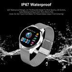 New Waterproof Fitness Tracker Smart Watch Heart Rate Blood Pressure Monitor Smartwatch For iPhone Android - RAPBLUE