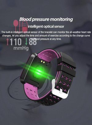 IPS Big Screen Smartwatch Heart Rate Blood Pressure Monitor Fitness Tracker Smartwatch For iPhone Android - RAPBLUE