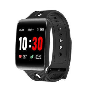 Heart Rate Blood Pressure Monitoring Touch Screen Smart Bracelet Fitness Tracker Smartwatch For iPhone Android - RAPBLUE