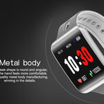 Heart Rate Blood Pressure Monitoring Touch Screen Smart Bracelet Fitness Tracker Smartwatch For iPhone Android - RAPBLUE