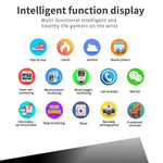 New Smart Bracelet IP68 Waterproof Blood Pressure Blood Oxygen Monitor Fitness Smartwatch For iPhones Android - RAPBLUE