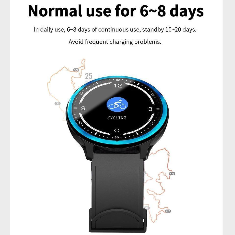 New Smart Bracelet IP68 Waterproof Blood Pressure Blood Oxygen Monitor Fitness Smartwatch For iPhones Android - RAPBLUE