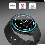 New Smart Bracelet IP68 Waterproof Blood Pressure Blood Oxygen Monitor Fitness Smartwatch For iPhones Android - RAPBLUE
