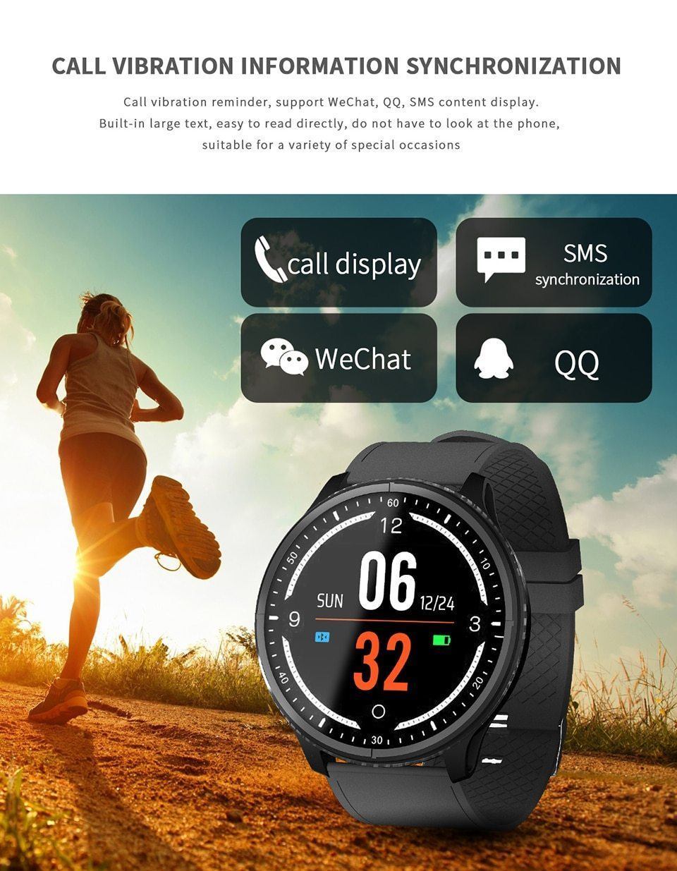 New Smart Bracelet IP68 Waterproof Blood Pressure Blood Oxygen Monitor Fitness Smartwatch For iPhones Android - RAPBLUE