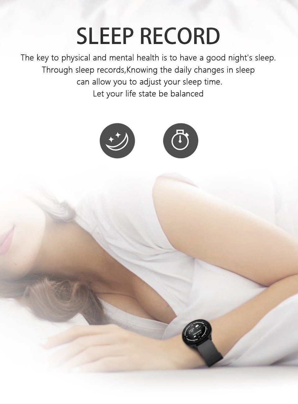 New Smart Bracelet IP68 Waterproof Blood Pressure Blood Oxygen Monitor Fitness Smartwatch For iPhones Android - RAPBLUE