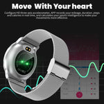 New Smart Watch Waterproof Smartwatch Heart Rate Monitor Fitness Tracker For iPhones Android - RAPBLUE
