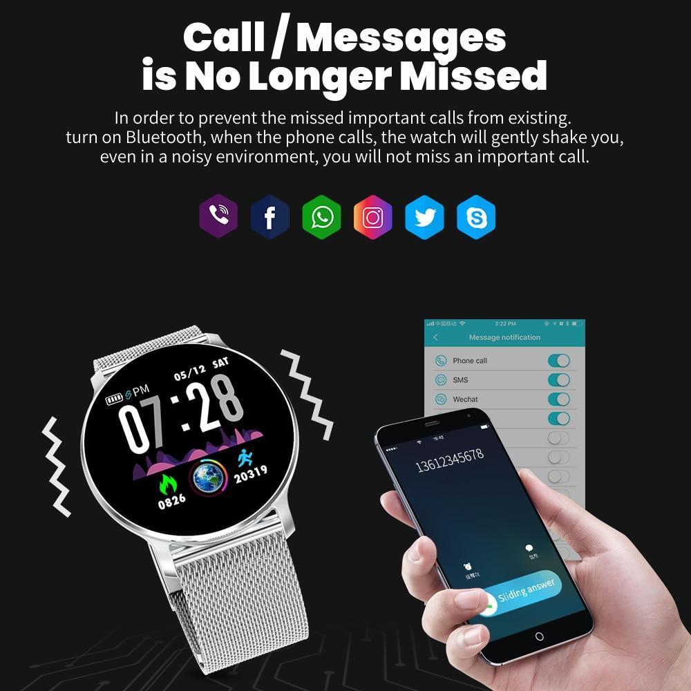 New Smart Watch Waterproof Smartwatch Heart Rate Monitor Fitness Tracker For iPhones Android - RAPBLUE