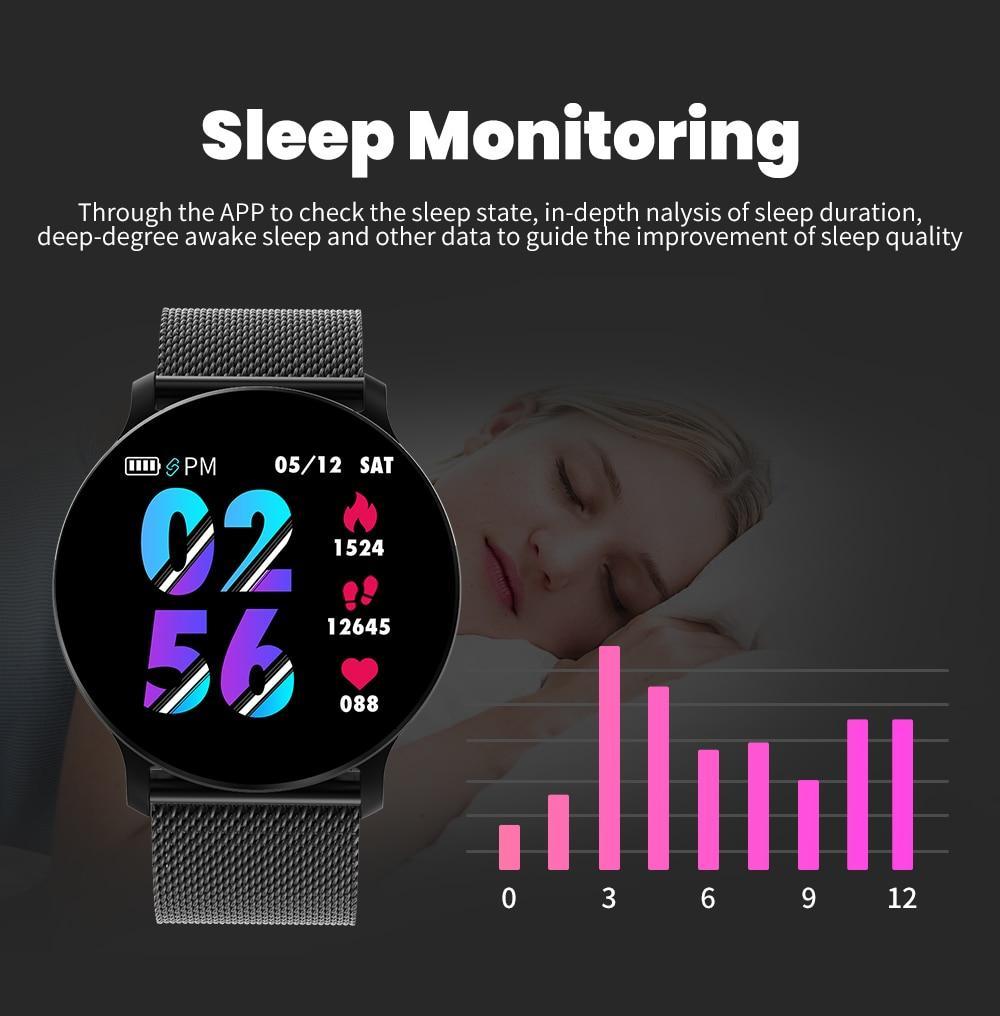 New Smart Watch Waterproof Smartwatch Heart Rate Monitor Fitness Tracker For iPhones Android - RAPBLUE