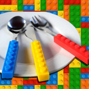 Lego Silicone Stainless Steel Dinnerware Set - RAPBLUE