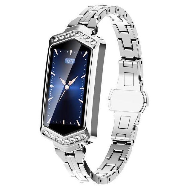 New Smart Watch Women IP67 Waterproof Heart Rate Monitor Metal Strap Fitness Bracelet For Android IOS Phones - RAPBLUE