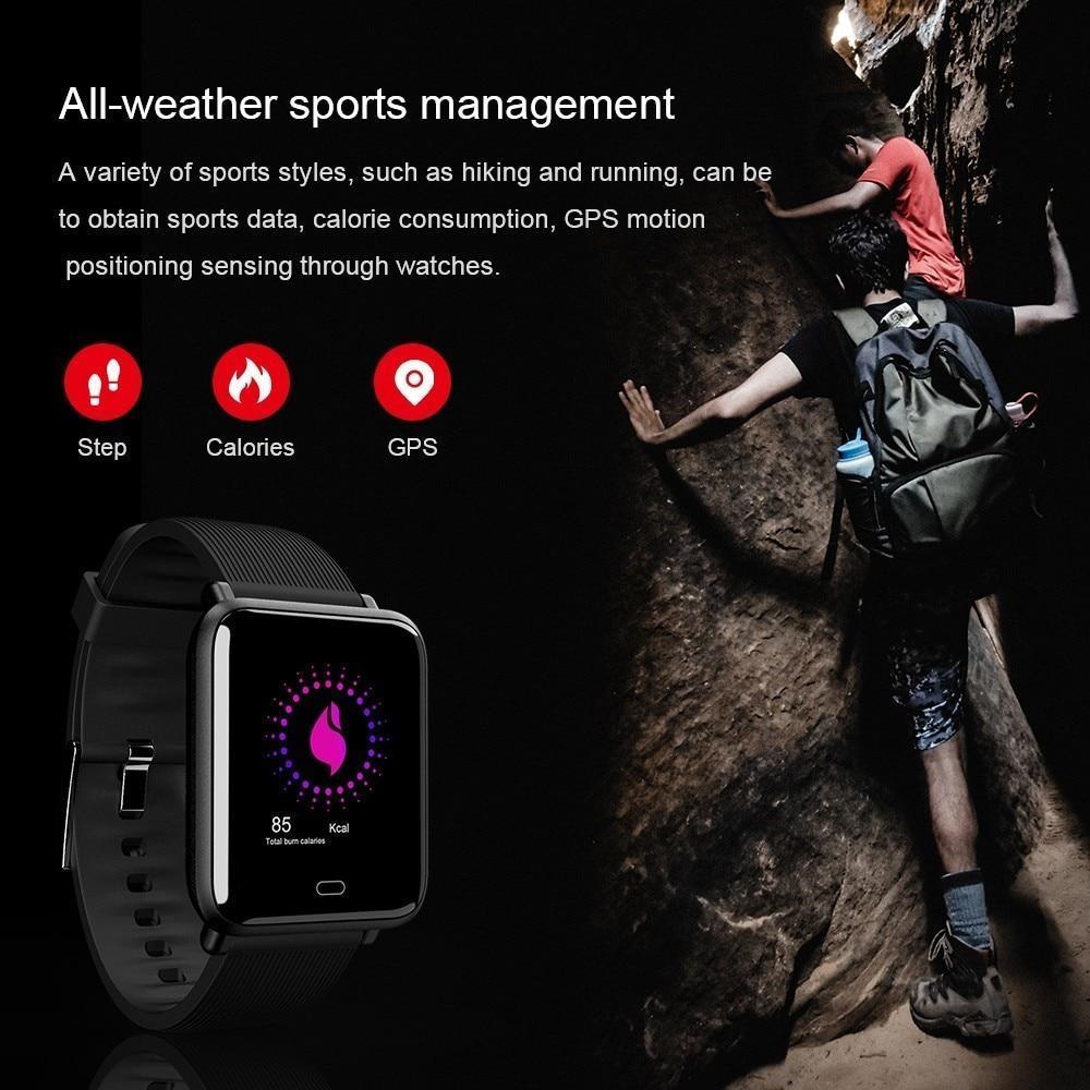 New IP67 Waterproof Smart Watch Bluetooth Sport Pedometer Heart Rate Monitor For iPhone Android - RAPBLUE