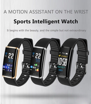 IP67 Waterproof Smart Band Remote Control Blood Pressure Heart Rate Monitor Smart Bracelet For iPhone Android - RAPBLUE