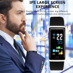 IP67 Waterproof Smart Band Remote Control Blood Pressure Heart Rate Monitor Smart Bracelet For iPhone Android - RAPBLUE