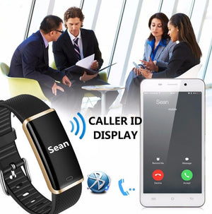 IP67 Waterproof Smart Band Remote Control Blood Pressure Heart Rate Monitor Smart Bracelet For iPhone Android - RAPBLUE