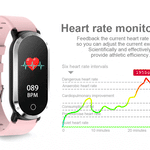 New Smart Wristband Unisex Bracelet Heart Rate Blood Pressure Monitor Fitness Tracker Watch Sport Band Pedometer - RAPBLUE