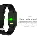 New Smart Wristband Unisex Bracelet Heart Rate Blood Pressure Monitor Fitness Tracker Watch Sport Band Pedometer - RAPBLUE