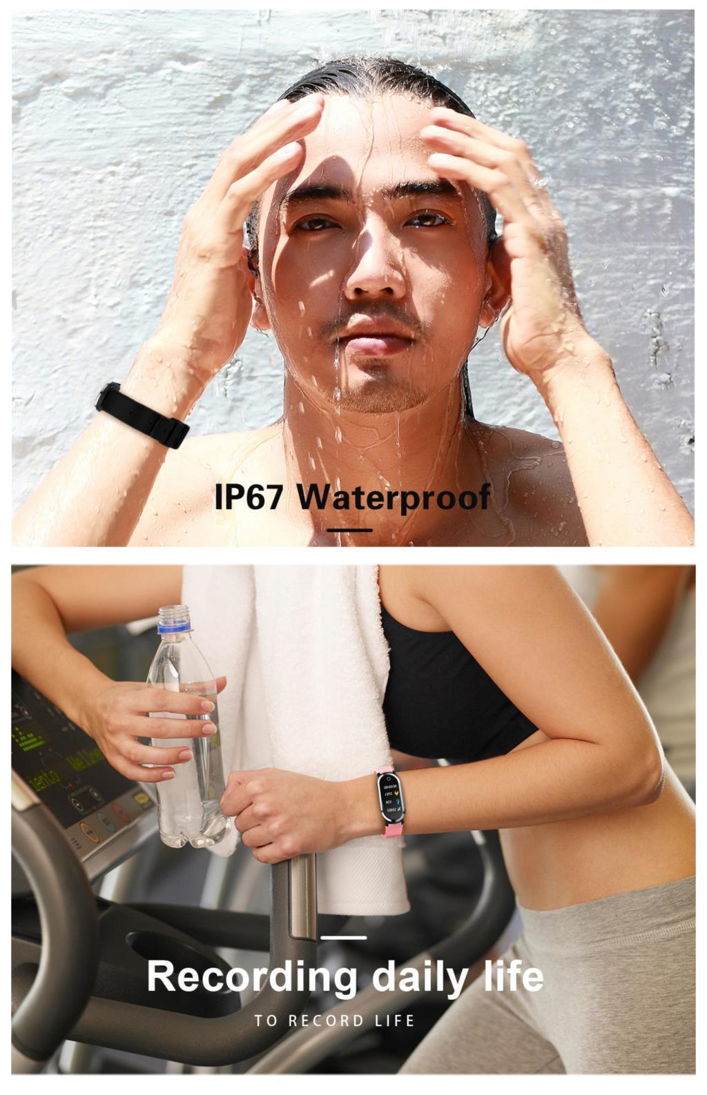 New Smart Wristband Unisex Bracelet Heart Rate Blood Pressure Monitor Fitness Tracker Watch Sport Band Pedometer - RAPBLUE