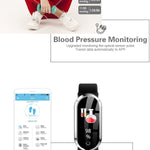 New Smart Wristband Unisex Bracelet Heart Rate Blood Pressure Monitor Fitness Tracker Watch Sport Band Pedometer - RAPBLUE