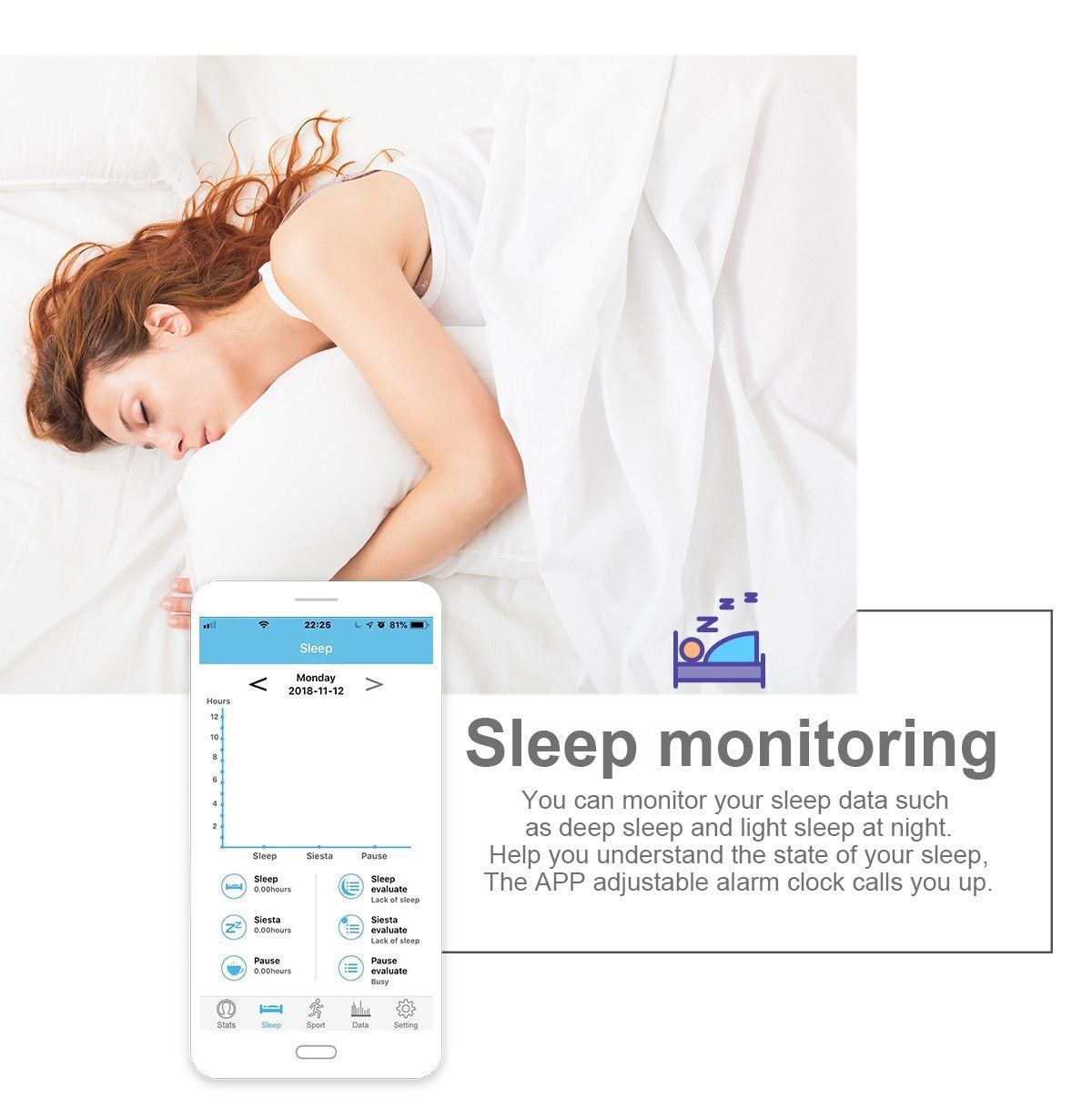 New Smart Wristband Unisex Bracelet Heart Rate Blood Pressure Monitor Fitness Tracker Watch Sport Band Pedometer - RAPBLUE