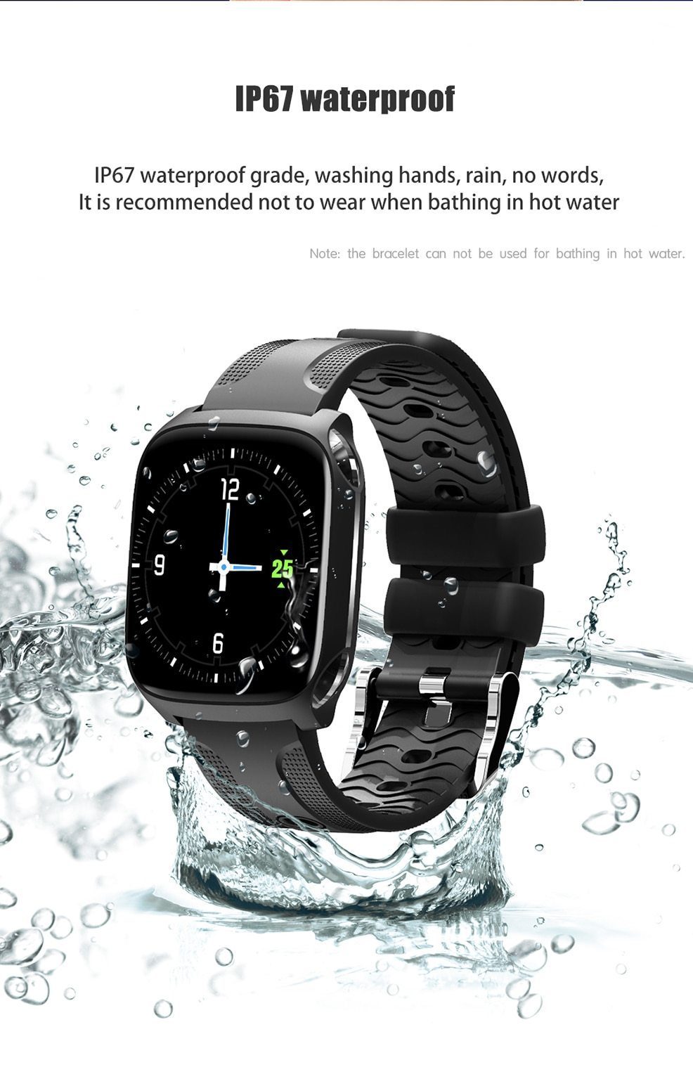 New Smart Watch Color Screen Heart Rate Fitness Bracelet Sleep Blood Pressure Monitor Fitness Tracker - RAPBLUE