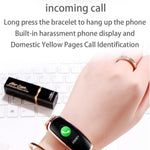 New Stainless Steel Smart Watch IP67 Waterproof Heart Rate Monitor Bracelet Smartwatch For Android iPhone - RAPBLUE