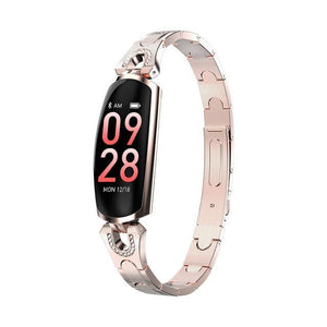 New Stainless Steel Smart Watch IP67 Waterproof Heart Rate Monitor Bracelet Smartwatch For Android iPhone - RAPBLUE