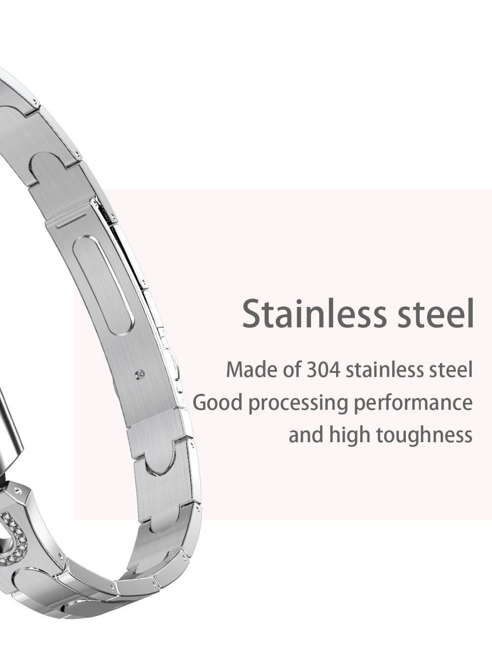 New Stainless Steel Smart Watch IP67 Waterproof Heart Rate Monitor Bracelet Smartwatch For Android iPhone - RAPBLUE