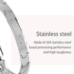 New Stainless Steel Smart Watch IP67 Waterproof Heart Rate Monitor Bracelet Smartwatch For Android iPhone - RAPBLUE