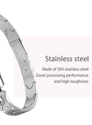 New Stainless Steel Smart Watch IP67 Waterproof Heart Rate Monitor Bracelet Smartwatch For Android iPhone - RAPBLUE