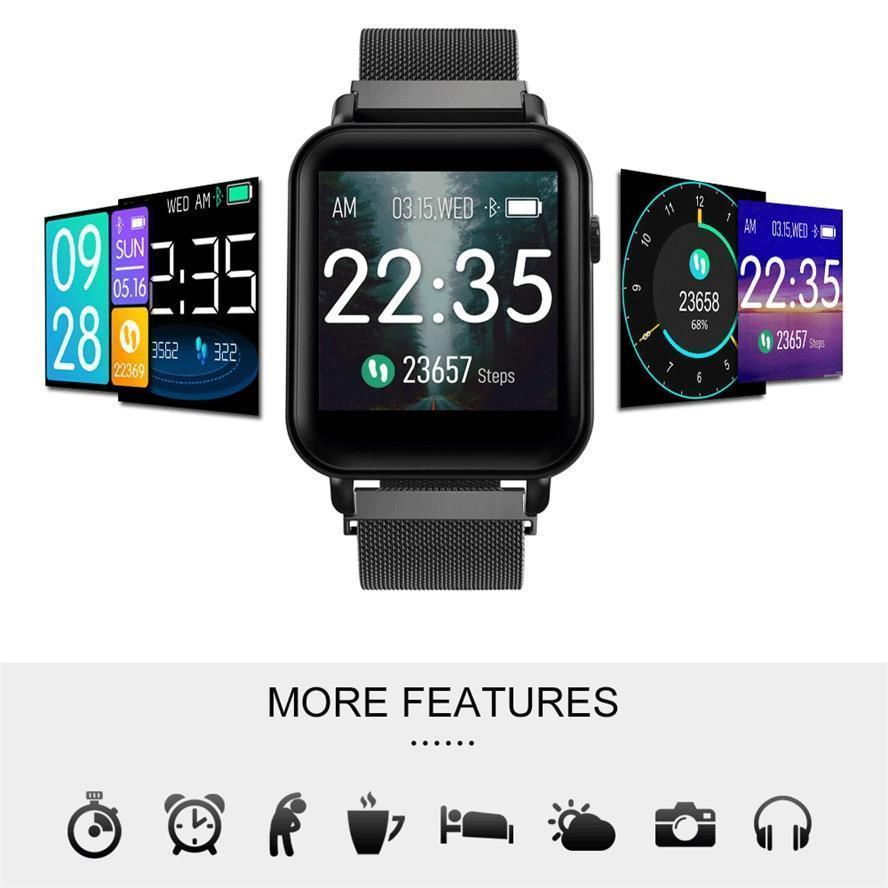 New IP67 Waterproof Slim Smart Watch Heart Rate Blood Pressure Oxygen Monitor Fitness Tracker For iOS Android - RAPBLUE