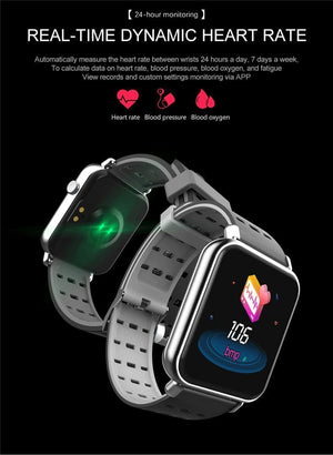 New IP67 Waterproof Slim Smart Watch Heart Rate Blood Pressure Oxygen Monitor Fitness Tracker For iOS Android - RAPBLUE